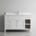 Freestanding Shaker Vanity Cabinet 900mm in White