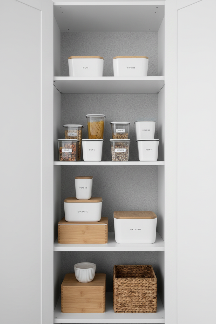 Tall Pantry Cabinet 600mm Interior Storage