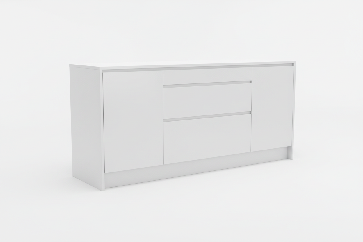 1200mm kitchen island with C-profile handles