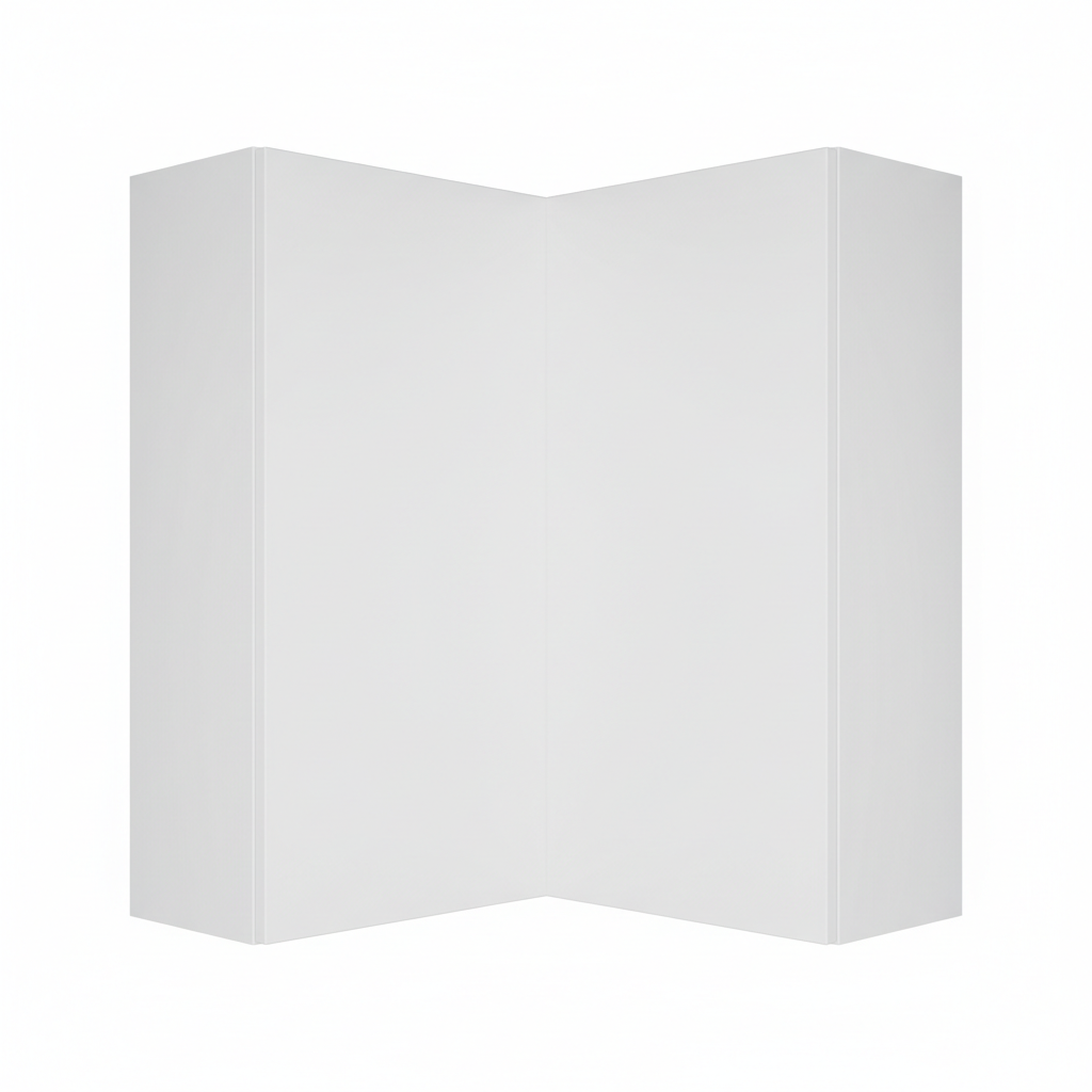 Corner Wall Cabinet - Angled View