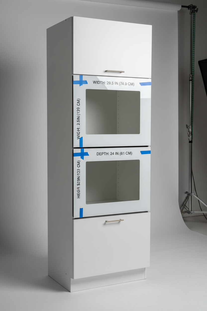 Tall Double Oven Cabinet 600mm Detail