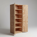 Tall Garage Storage Cabinet made from Plywood