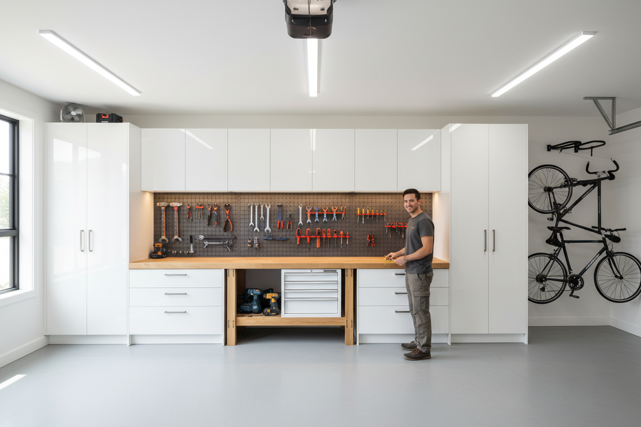 Garage Cabinet in Garage Setting