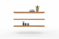 Floating Wooden Shelf 1200mm - Front View