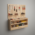 Tool Storage Cabinet with Pegboard made from Plywood