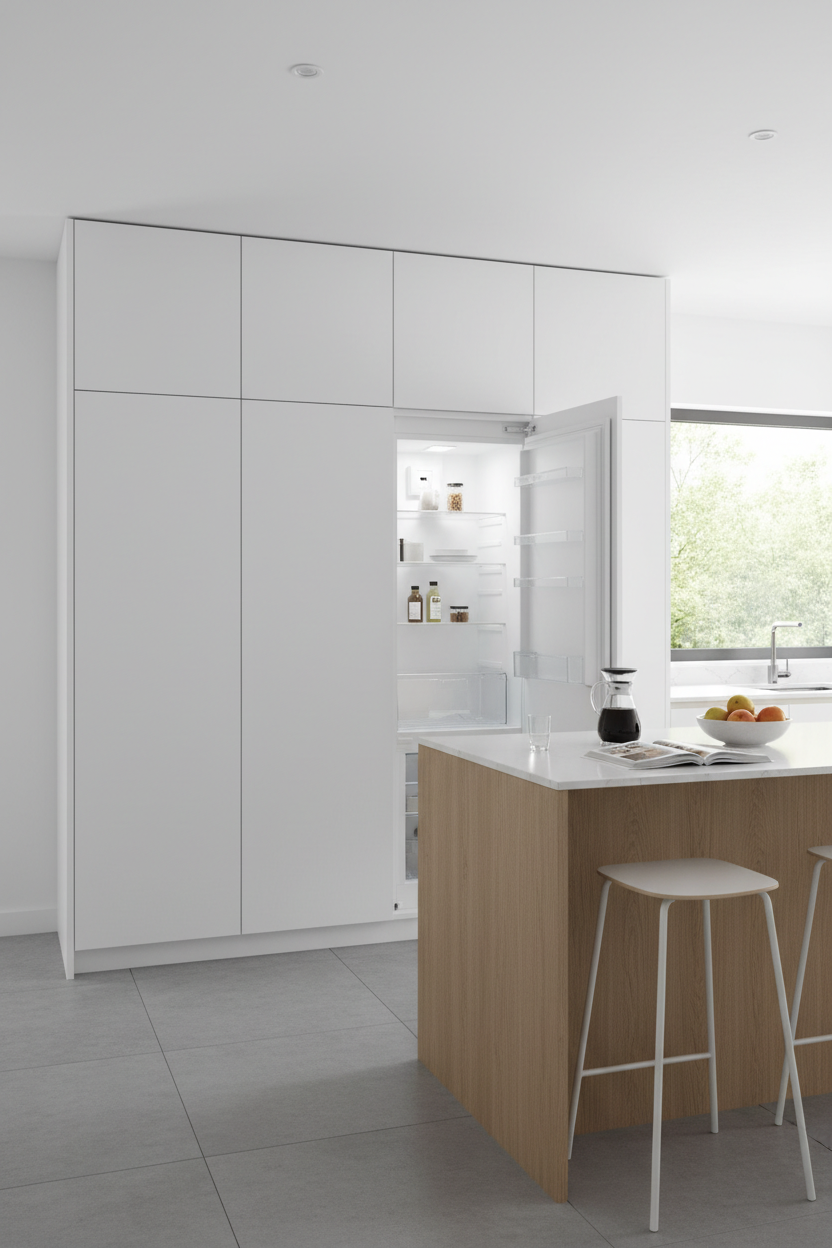 Tall Fridge Cabinet 900mm in Kitchen Setting
