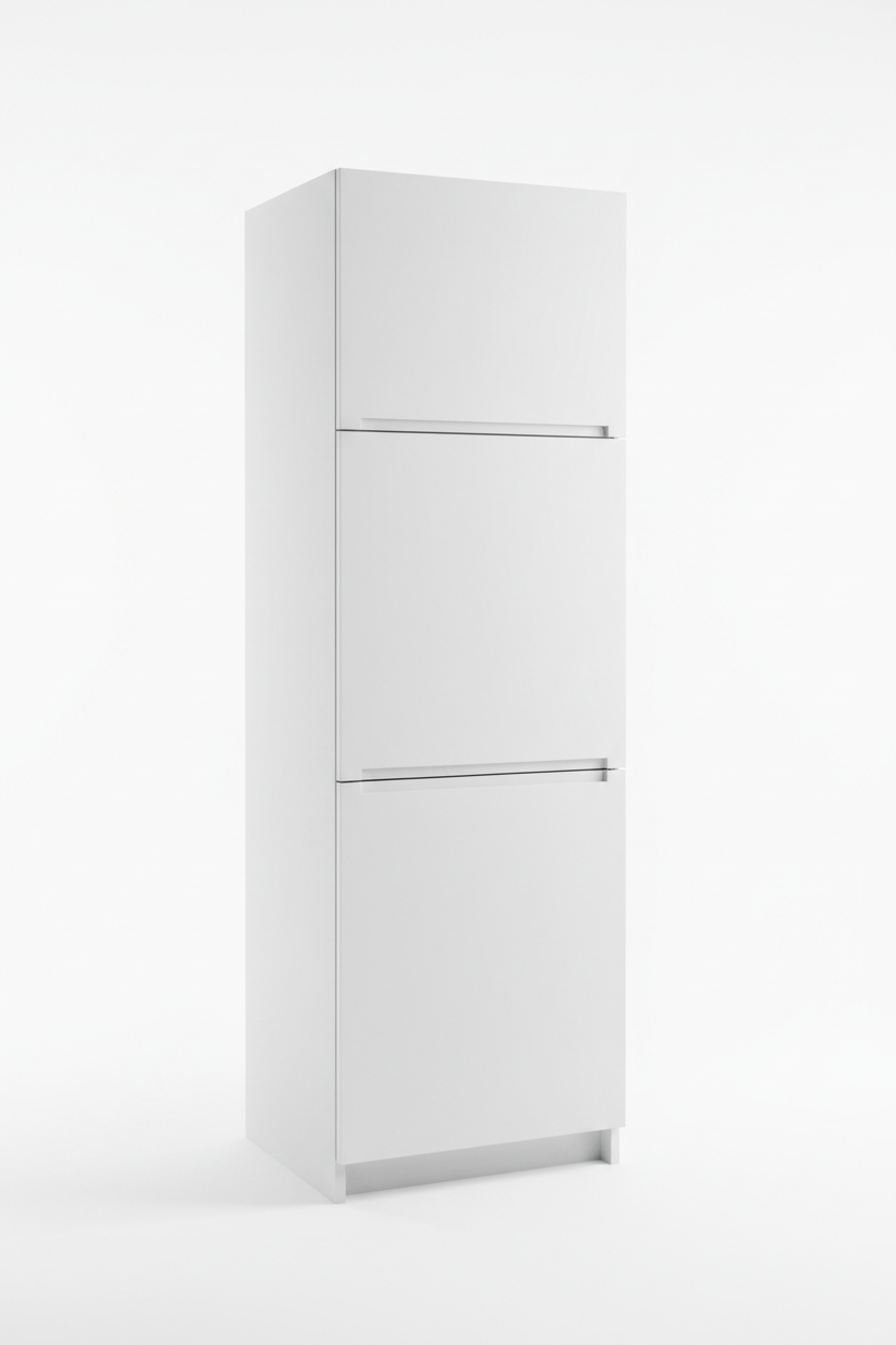 Tall Fridge Cabinet 900mm - Front View
