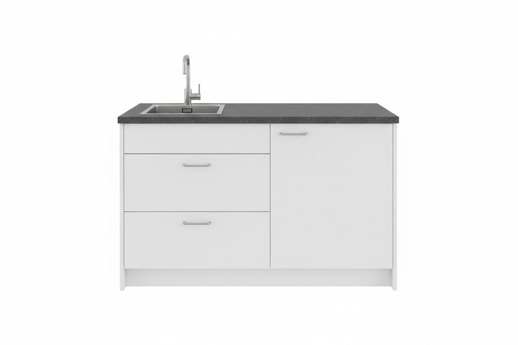 Compact Garage Kitchenette 1500mm - Front View