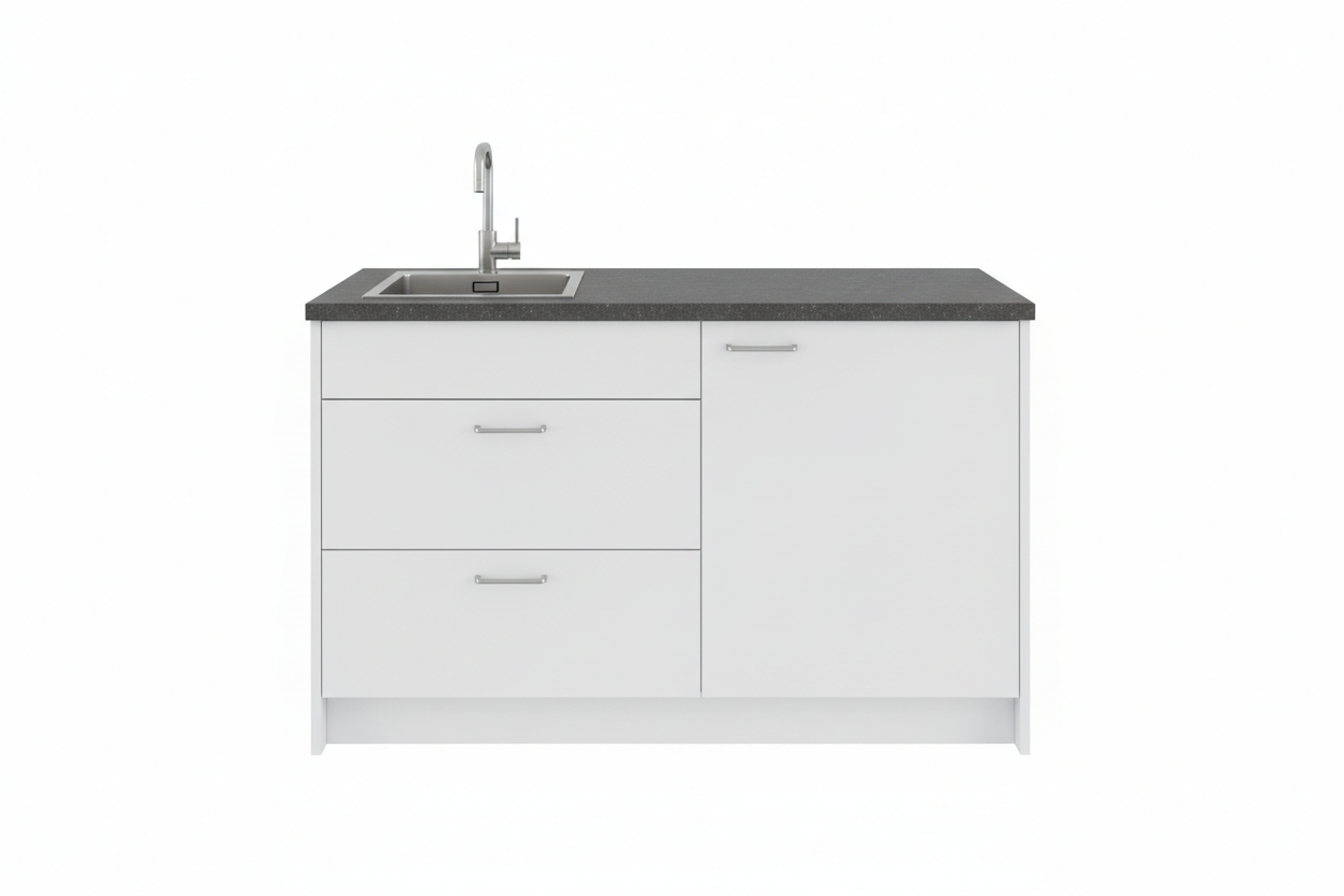 Compact Garage Kitchenette 1500mm - Front View