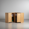 Corner Garage Storage Cabinet made from Plywood