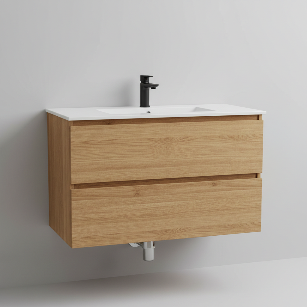 Vanity Cabinet 750mm in Natural Oak